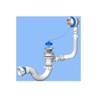 АП (Е150) Сифон без г/т ван.с вып.и перел. 1 1/2*40 - фото - 1