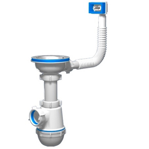 АП (А0145S) Сифон без г/т с прям.перел.3 1/2*40 (В410) - фото - 1