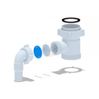 АП (М110) Отвод п/стир.маш.1 1/2*1 1/2 - фото - 1