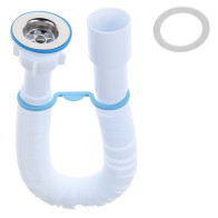 АП (G116) гофросифон удлин. 1 1/2*40-50 840-1590мм (D240) - фото - 1