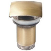 Донный клапан KAISER автомат.металл (бронза) квадрат 8033An - фото - 1