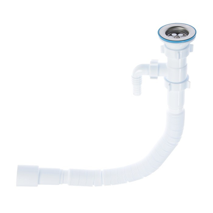 АП (G118) гофросифон удлин. с отв.стир. маш.11/2*40*50 - фото - 1