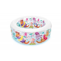 Бассейн Аквариум 3 кольца надувн.пол 152*56  318 л (58480) - фото - 1