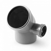 КП отвод 110*45 с вых.50 (правый) 10010545R - фото - 1