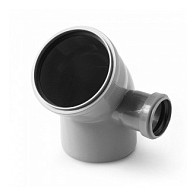 КП отвод 110*45 с вых.50 (правый) 10010545R - фото - 1