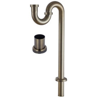 Сифон KAISER д/раков.с S-обр.труб. (бронза) 975-1An+вставка бронза - фото - 1