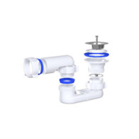 АП (Е010) Сифон без г/т д/душ.под. плоск. 1 1/2*40 - фото - 1