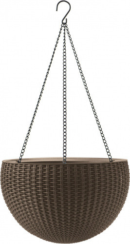 Кашпо RattanStyle Hanging подвесное  (мокко) 17199246 - фото - 1