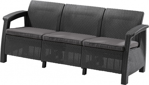 Диван Corfu Triple (LoveSeat Max кор.серая подуш) 17197959 - фото - 1