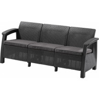 Диван Corfu Triple (LoveSeat Max кор.серая подуш) 17197959 - фото - 1