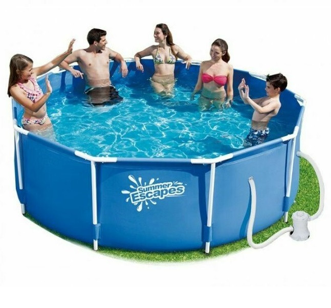 Бассейн каркасный Polygroup 305*107 6300л фильтр насос 2270 л/ч P20-1042-А - фото - 1