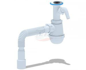 АП (А2015) Сифон с отв.д/ст.м.с г/т  40*40*50 11/4*40 (В320V) - фото - 1