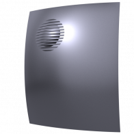 Вентилятор осев.с обр.клап. D100 (PARUS 4С dark gray metal) - фото - 1