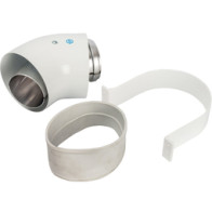 Коакс.отвод 60/110 п/м 45гр уплотн.и хохут STOUT (SCA-6010-000045) - 1 Коакс.отвод 60/110 п/м 45гр уплотн.и хохут STOUT (SCA-6010-000045) - фото - 1