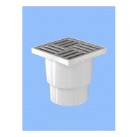 Трап 150*150/110 вертик. нерж.реш.(262400263) - фото - 1