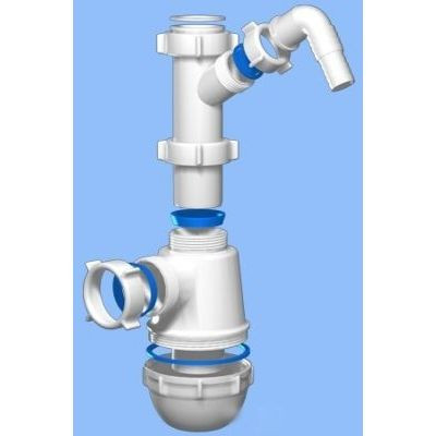 АП (А1020) Сифон без выпуска с носиком 1 1/2*40 - фото - 1