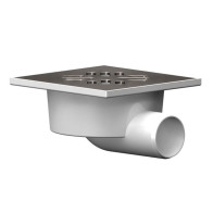 Трап 100*100/50 гориз.нерж.реш.(262400211) - фото - 1