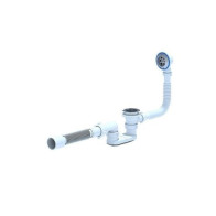 АП (Е055) Сифон д/ван.с вып.и перел.плоск.с труб.40*50/45гр - фото - 1