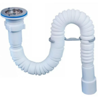 АП (G216) гофросифон удлин. 1 1/4*40 /50 840-1590мм - фото - 1