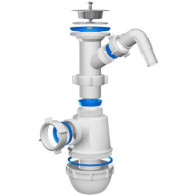 АП (А1000) Сифон без г/т с отв.д/стир маш 1 1/2*40 - фото - 1