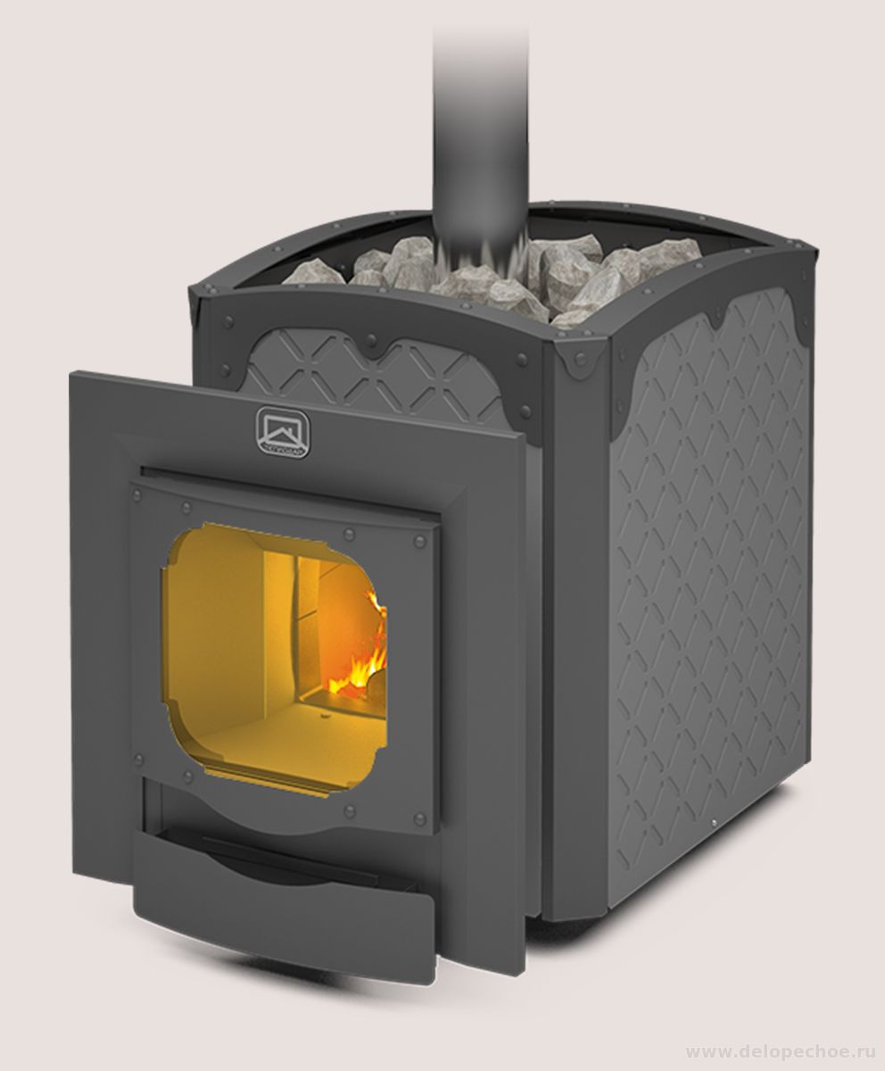 Печь-каменка чугунная БЫЛИНА 24Ч Панорама - фото - 1