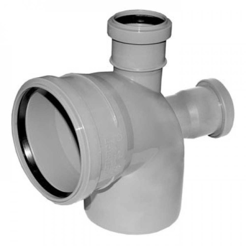 КП отвод 110/90 с вых 50фронт+ прямой  (7540) - фото - 1