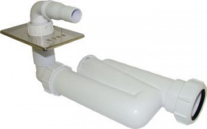 Сифон встр. в стену ф40 ОВТ 40 WM - фото - 1