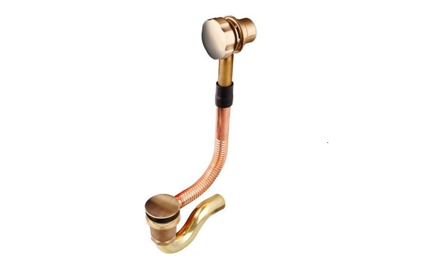 Обвязка д/ванны KAISER автомат латунь (бронза) 8004An - фото - 1