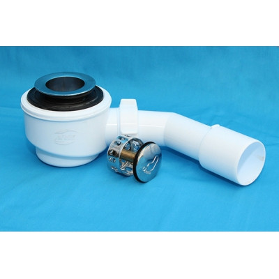 АП (Е450СLS) Сифон д/душ.под.50*40 Click-Clack (сетка) h53 - фото - 2