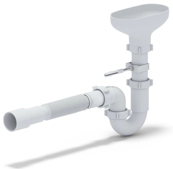 АП (DR0115) Сифон прямоточный с разрывом струи - фото - 1