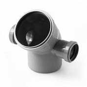 КП отвод 110*45 с вых.50 (левый,правый) 10010545LR - фото - 1