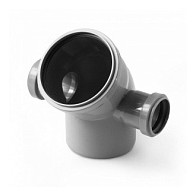 КП отвод 110*45 с вых.50 (левый,правый) 10010545LR - фото - 1