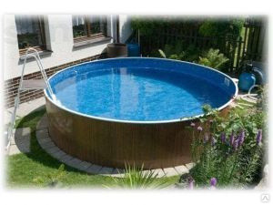 Бассейн AZURO 402DL(4,6*1,2) каркас,пленка.лест.,ским,фильт.песч - фото - 1