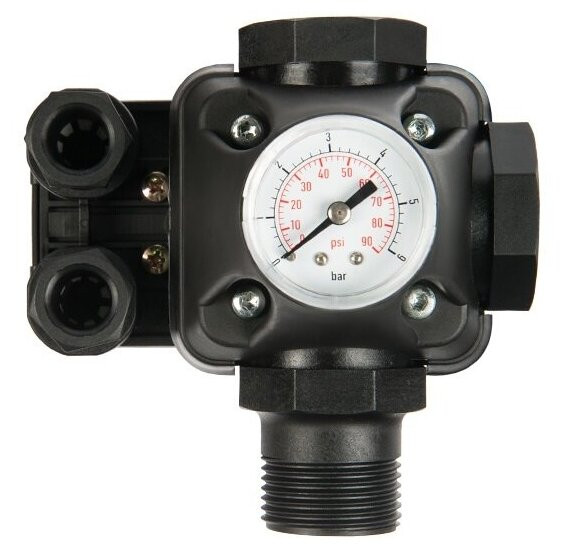 реле давления с манометром РМ/5-3W (UNIPUMP 54654) - фото - 1