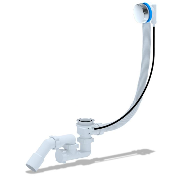 АП (ЕM321) Сифон д/ван.п/а с труб.40*50/45гр (S101) - фото - 1