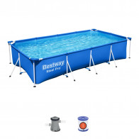 Бассейн BESTWAY карк.400*211*81 см 5700л, фильтр насос 1249л/ч(56424BW) - фото - 1