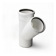 БК Тройник 110*110/45 Stilte БЕЛЫЙ (ST201145W) - фото - 1