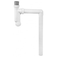 Сифон ВИР-ПЛАСТ для писсуара белый 5418 - фото - 1