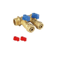 коллектор 1*16 ц 2 с краном - 1 коллектор 1*16 ц 2 с краном - фото - 1