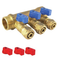 коллектор 1*16 ц 3 с краном - 1 коллектор 1*16 ц 3 с краном - фото - 1