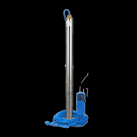 Насос скваж/быт. AQUARIO ASP1.5C-60-75 (каб.60м,плавный пуск)(3165) 1300Вт 50л/м - фото - 1