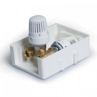 Блок термостат.(Унибокс) с термоголовкой ТСВ-К-RTL01 ТИМ - фото - 1