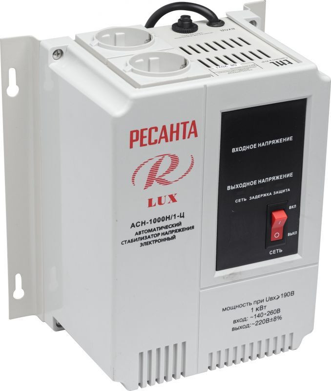 Стабилизатор РЕСАНТА АСН-1000 Н/1-Ц LUX - фото - 1