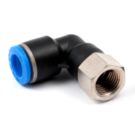 Пневмо фитинг цанг.L-обр.ВР PLF 10-02 R1/4" (110092) - фото - 1