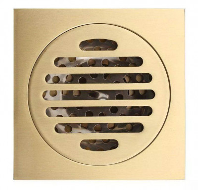 Трап прямой 10х10 бронза GANZER (Т001D) - фото - 1