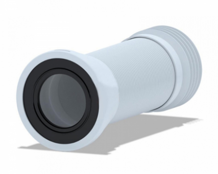 АП (К928) Гофра д/унитаза с метал.спир.110мм (260-560мм) - фото - 1