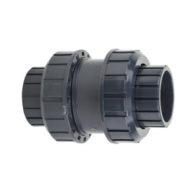 Обратный клапан ПВХ клеевой пружинный d63 (111545) - фото - 1