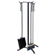 Каминный набор "Весёлый трубочист"3 предм.(совок, кочерга и щётка) - фото - 1