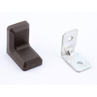 Уголок 26*26 с декоротив.наклад.коричневый/цинк (621131) - фото - 1