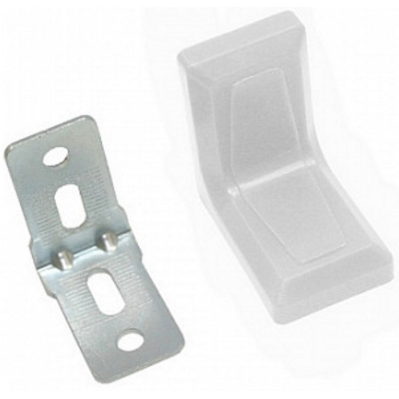 Уголок 26*26 с декоротив.наклад.белый/цинк (621130) - фото - 1